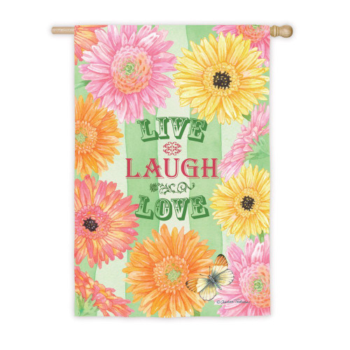 Live Laugh Love House Flag Suede Reflections Live Laugh Love House Flag Suede Reflections