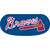 Atlanta Braves Logo Eye Black Strip - Close Up