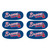 Atlanta Braves Team Logo Eye Black Face Strip Decorations - 6 Pack