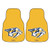 Nashville Predators 2-piece Carpet Car Mat Set - Yellow