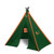 Miami Hurricanes NCAA Green & Orange Teepee Play Tent – 75" x 72" Kids Fan Tent with Team Colors & Logos