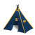 Michigan Wolverines NCAA Blue & Gold Teepee Play Tent – 75" x 72" Kids Fan Tent with Team Colors & Logos