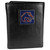 Boise St Broncos Deluxe Leather Tri-fold Wallet - Gift Box