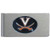 Virginia Cavaliers Brushed Metal Money Clip