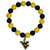 West Virginia Virginia Mountaineers Fan Bead Bracelet