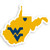 West Virginia Virginia Mountaineers Home State Decal