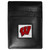 Wisconsin Badgers Leather Money Clip/Cardholder