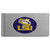 LSU Tigers Brushed Metal Money Clip