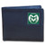 Colorado State Rams Leather Bi-fold Wallet w/ Gift Box