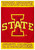 Iowa State Cyclones 28 x 40 NCAA Screen Print Flag