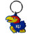Kansas Jayhawks NCAA Flex Mascot Logo Keychain