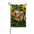 Satin Butterfly and Pancies Garden Flag 