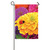 Ladybug Yellow Zinnia Flower Garden Flag 