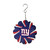 New York Giants NFL 4.5" 3D Spectrum Spinner - Front View Showing Hanging hook and Giants NY Logo Prominently in center of spinner