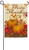 Thanksgiving Give Thanks Pumpkins 12.5" x 18" Two Sided Suede Garden Flag