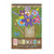 Welcome Bouquet 2 Sided Suede Garden Flag