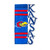 Kansas Jayhawks Applique Sculpted Garden Flag