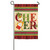 Merry Christmas Two Sided Suede Garden Flag