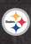 Pittsburgh Steelers Logo Garden Window Flag - Black