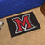 Miami Ohio RedHawks NCAA Black Logo Mat