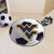 West Virginia Mountaineers Soccer Ball Mat