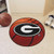 Georgia Bulldogs Basketball Mat - Black