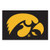 Iowa Hawkeyes NCAA Black Logo Mat