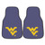 West Virginia Mountaineers 2-pc Carpeted Car Mat Set