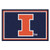 Illinois Fighting Illini 5' x 8' Ultra Plush Area Rug