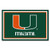 Miami Hurricanes NCAA 5'x8' Ultra Plush Area Rug