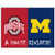 Ohio State Buckeyes - Michigan Wolverines House Divided Mat