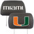 Miami Hurricanes Head Rest Covers