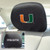 Miami Hurricanes Head Rest Covers