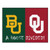 Baylor Bears - Oklahoma Sooners House Divided Mat