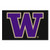 Washington State Huskies NCAA Black Logo Mat