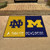 Notre Dame - Michigan Wolverines House Divided Mat