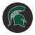 Michigan State Hockey Puck Mat