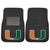 Miami Hurricanes Embroidered Car Mat Set