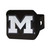 Michigan Wolverines Black Hitch Cover Chrome