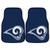 LA Rams 2-pc Carpeted Car Mat Set