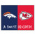 Denver Broncos - Kansas City Chiefs House Divided Mat
