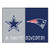 Dallas Cowboys - New England Patriots House Divided Rug