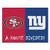 San Francisco 49ers - New York Giants House Divided Mat