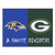 Baltimore Ravens - Green Bay Packers House Divided Rug