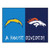 LA Chargers - Denver Broncos House Divided Rug