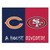 Chicago Bears - San Francisco 49ers House Divided Mat
