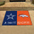 Dallas Cowboys - Denver Broncos House Divided Rug