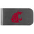 Washington St. Cougars Logo Bottle Opener Money Clip