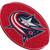 Columbus Blue Jackets Red & Blue Sparkle Glitter Logo Emblem - Close Up