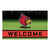 Louisville Cardinals Crumb Rubber Door Mat Welcome